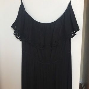 Strapless maxi dress